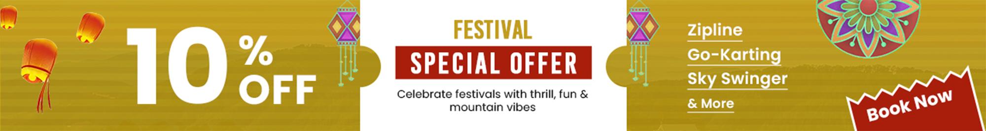 Festival offer at adventure resort