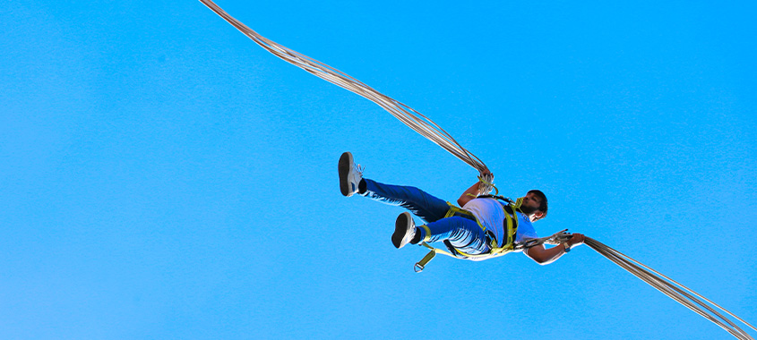 bungee ejection at adventure resort