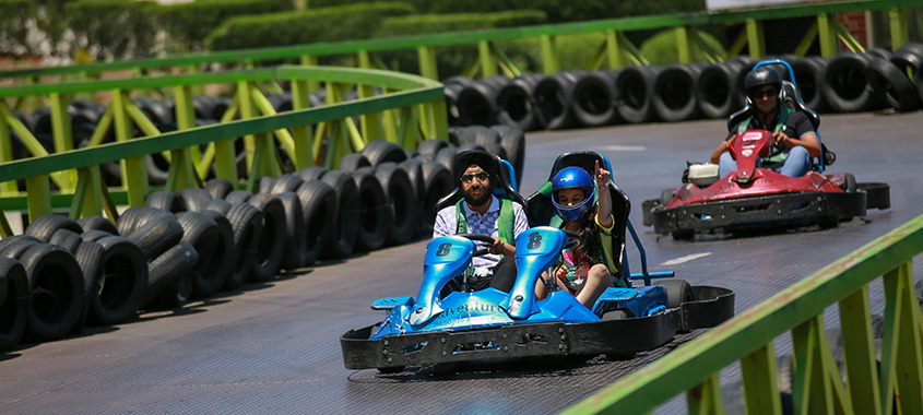 go karting at adventure resort