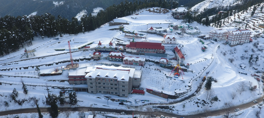 adventure resort in winter